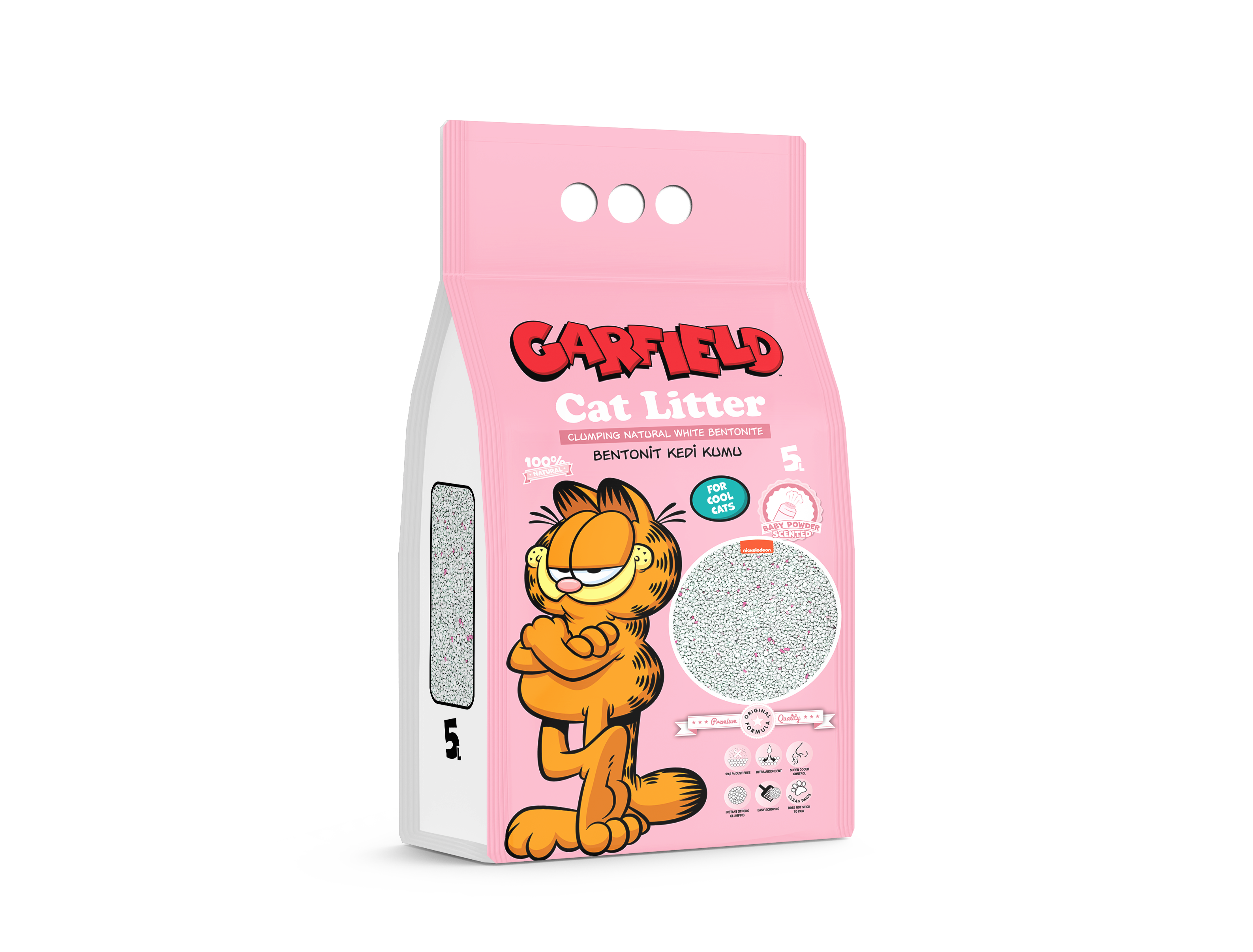 Garfield Katzenstreu mit Babypuder