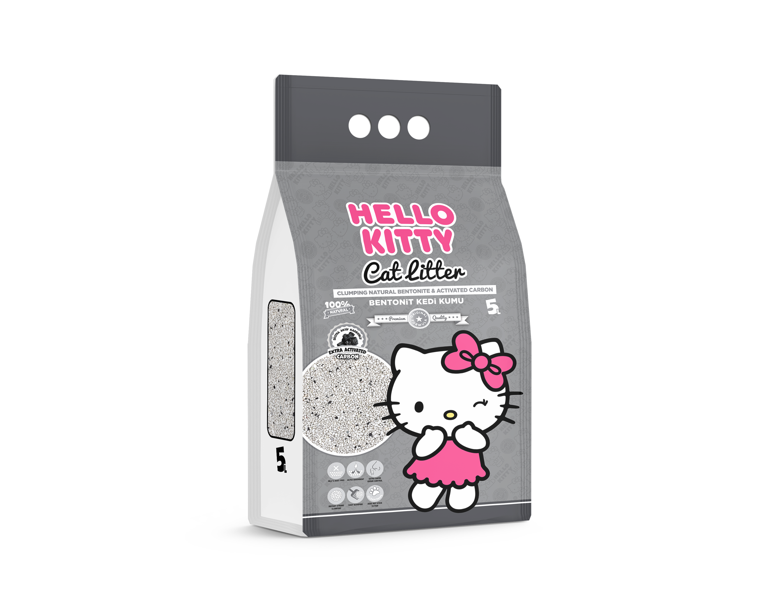 Hello Kitty Katzenstreu mit Aktivkohle