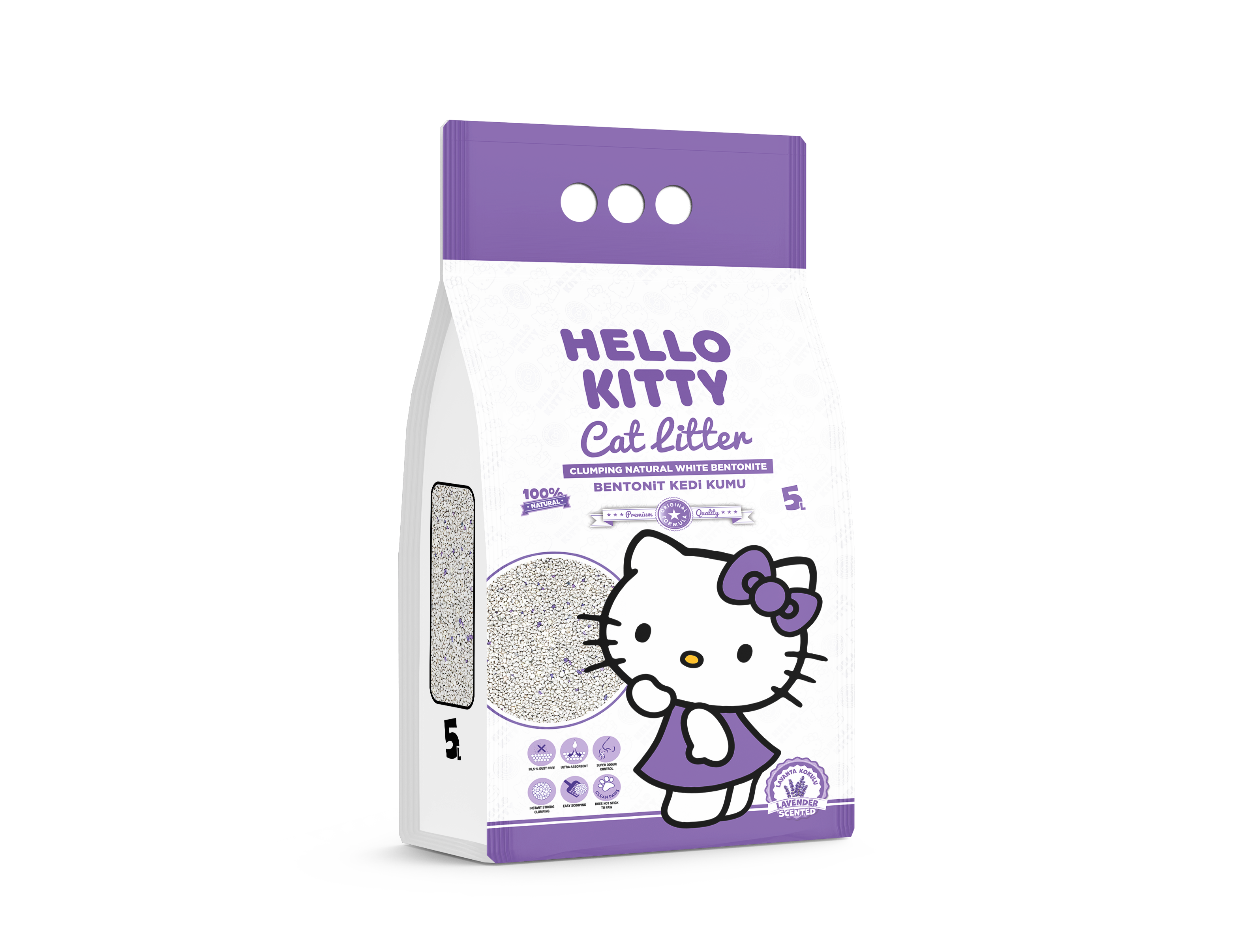 Hello Kitty Katzenstreu mit Lavendel