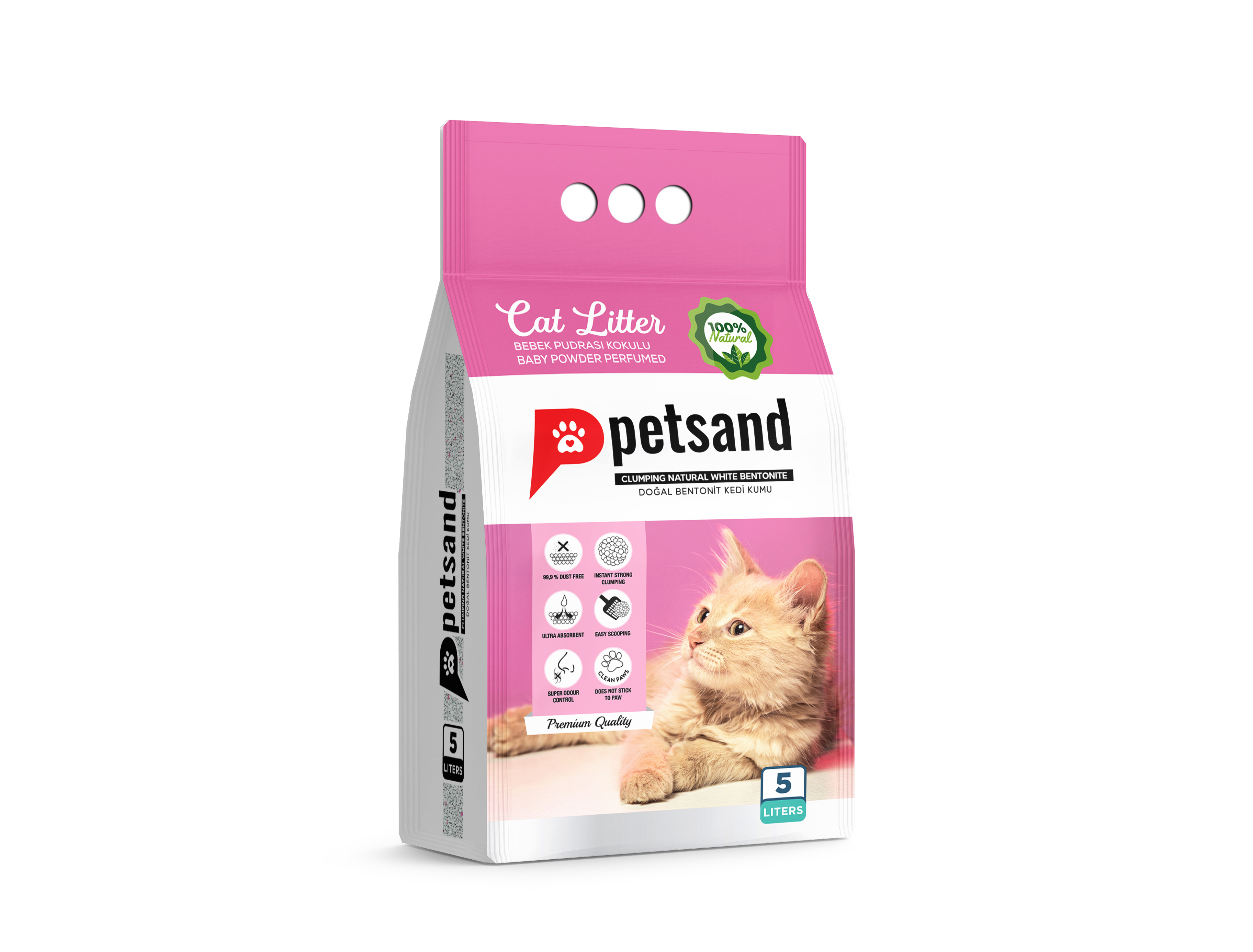 Petsand Katzenstreu mit Babypuderduft