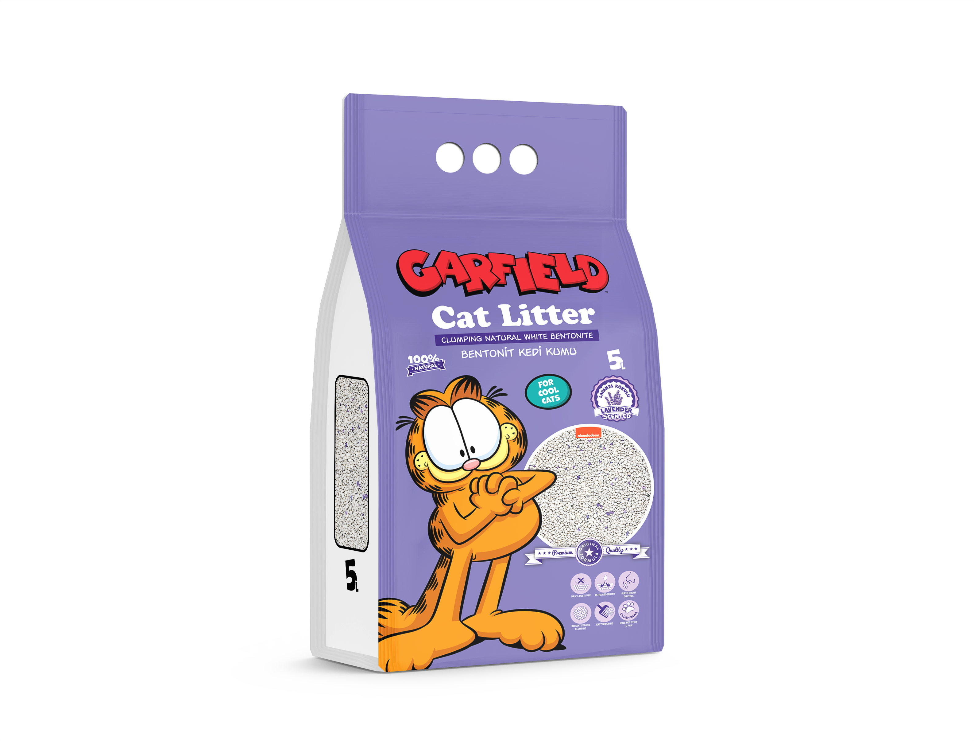 Garfield Katzenstreu mit Lavendel