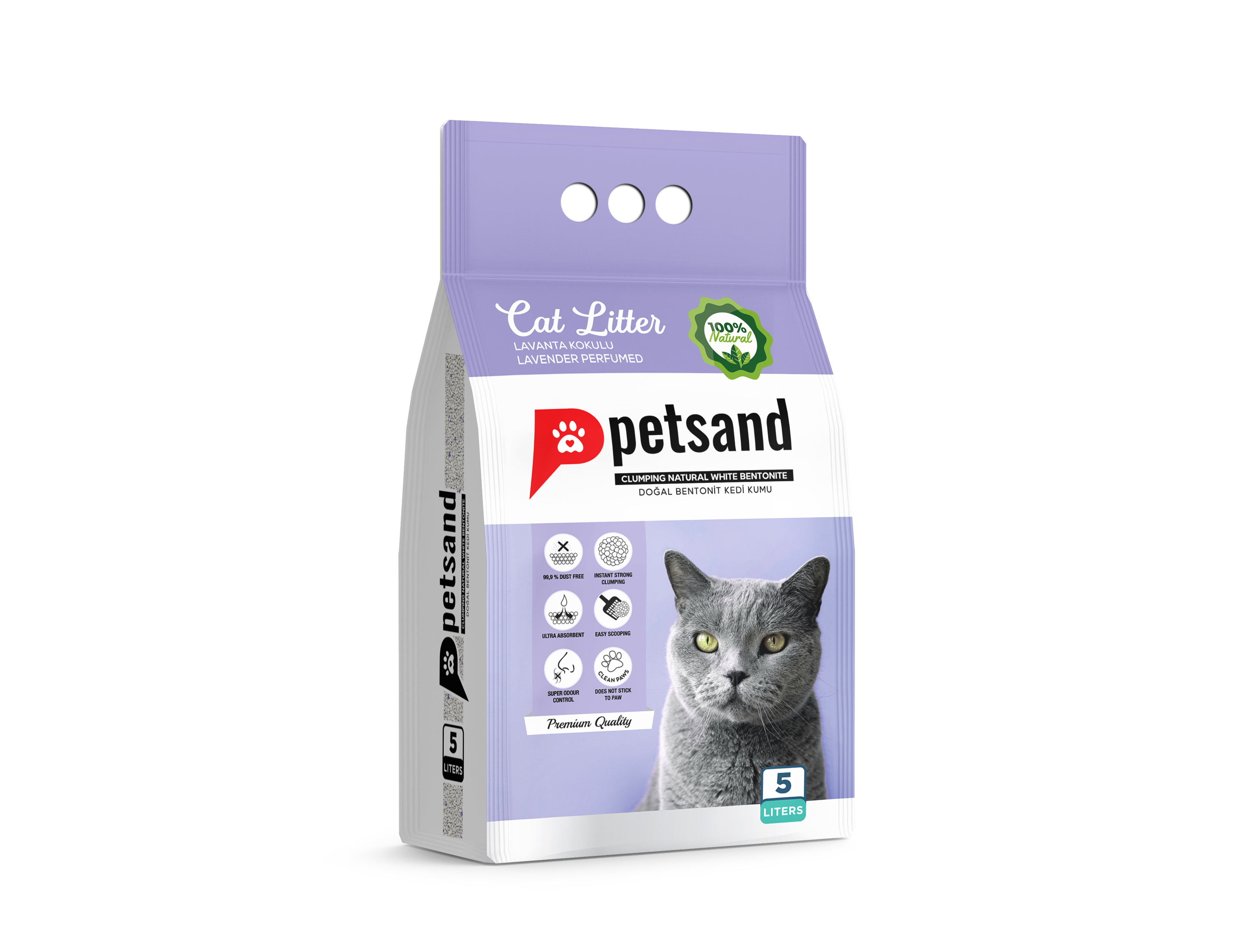 Petsand Katzenstreu mit Lavendel Duft